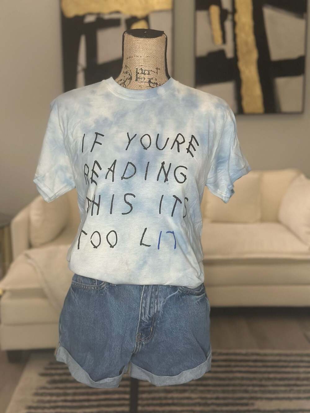 Drake If You're Reading This Its Too Lit Tie Dye T-Shirt